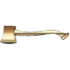 An axe and handle of gold