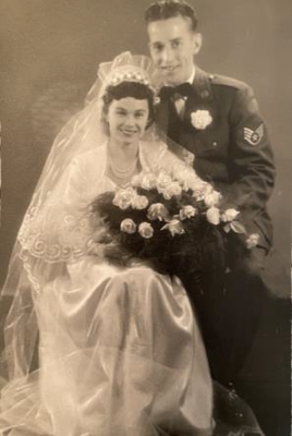 Picture of Herbert and Lucia on their wedding day